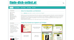 Desktop Screenshot of finde-dich-selbst.at