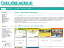 Tablet Screenshot of finde-dich-selbst.at